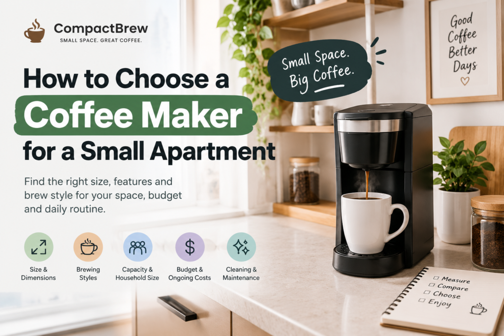 How to Choose a Coffee Maker for a Small Apartment